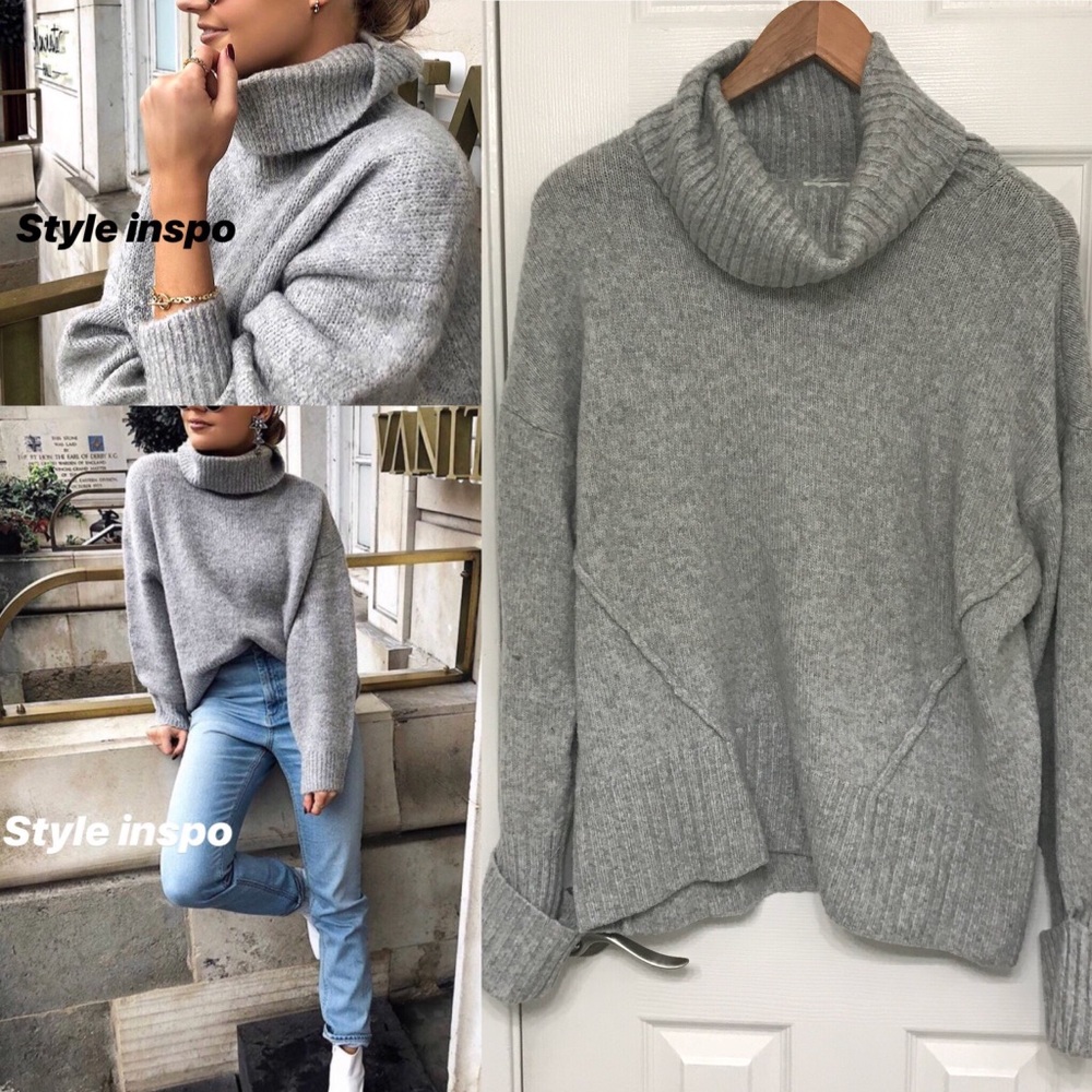 Gray Oversized H&M Sweater